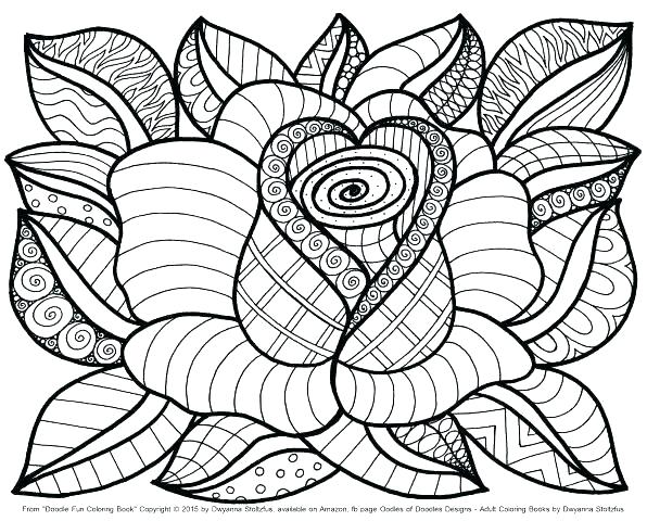 596x480 Flower Coloring Pages