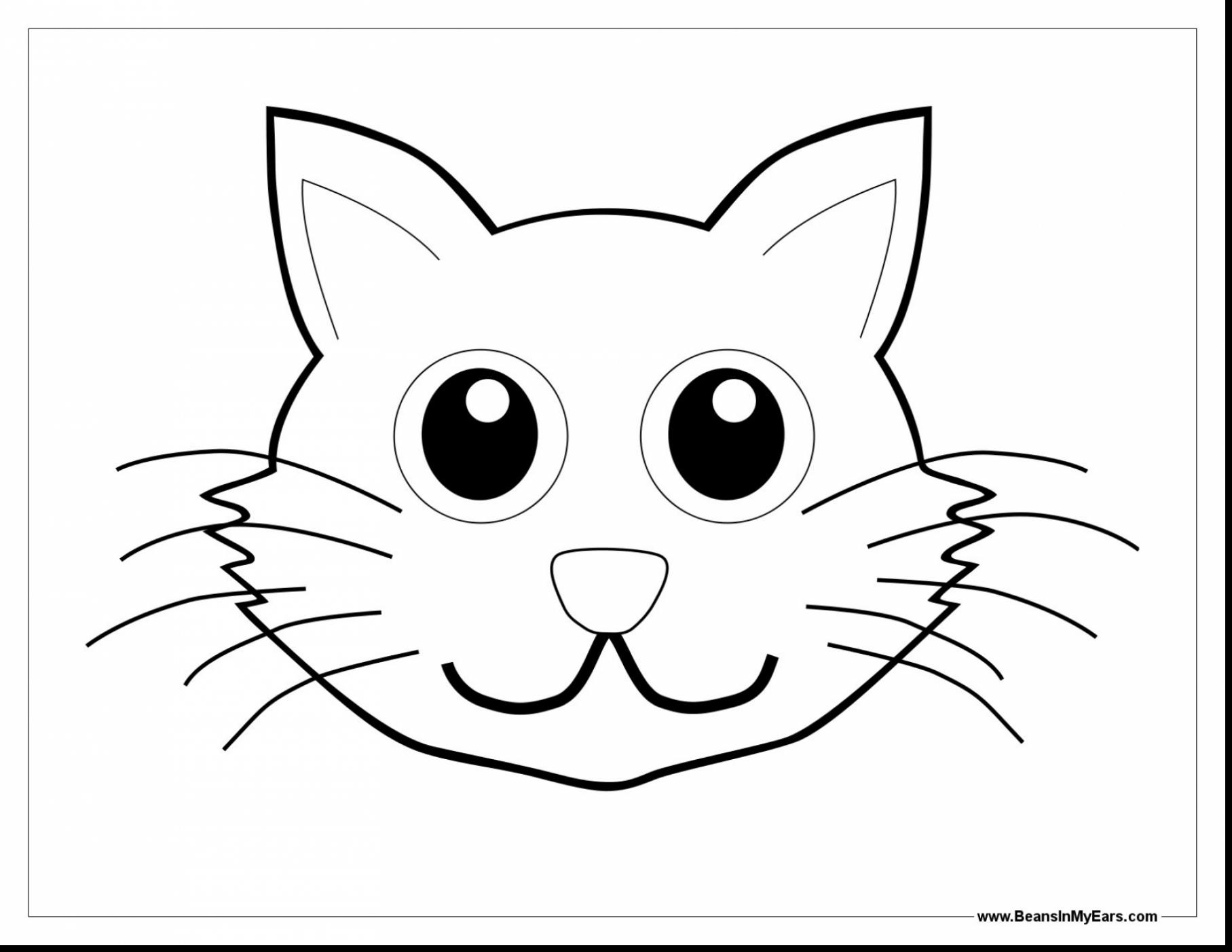1815x1402 Inspiring Outline Of Cat Face Head Coloring Pages