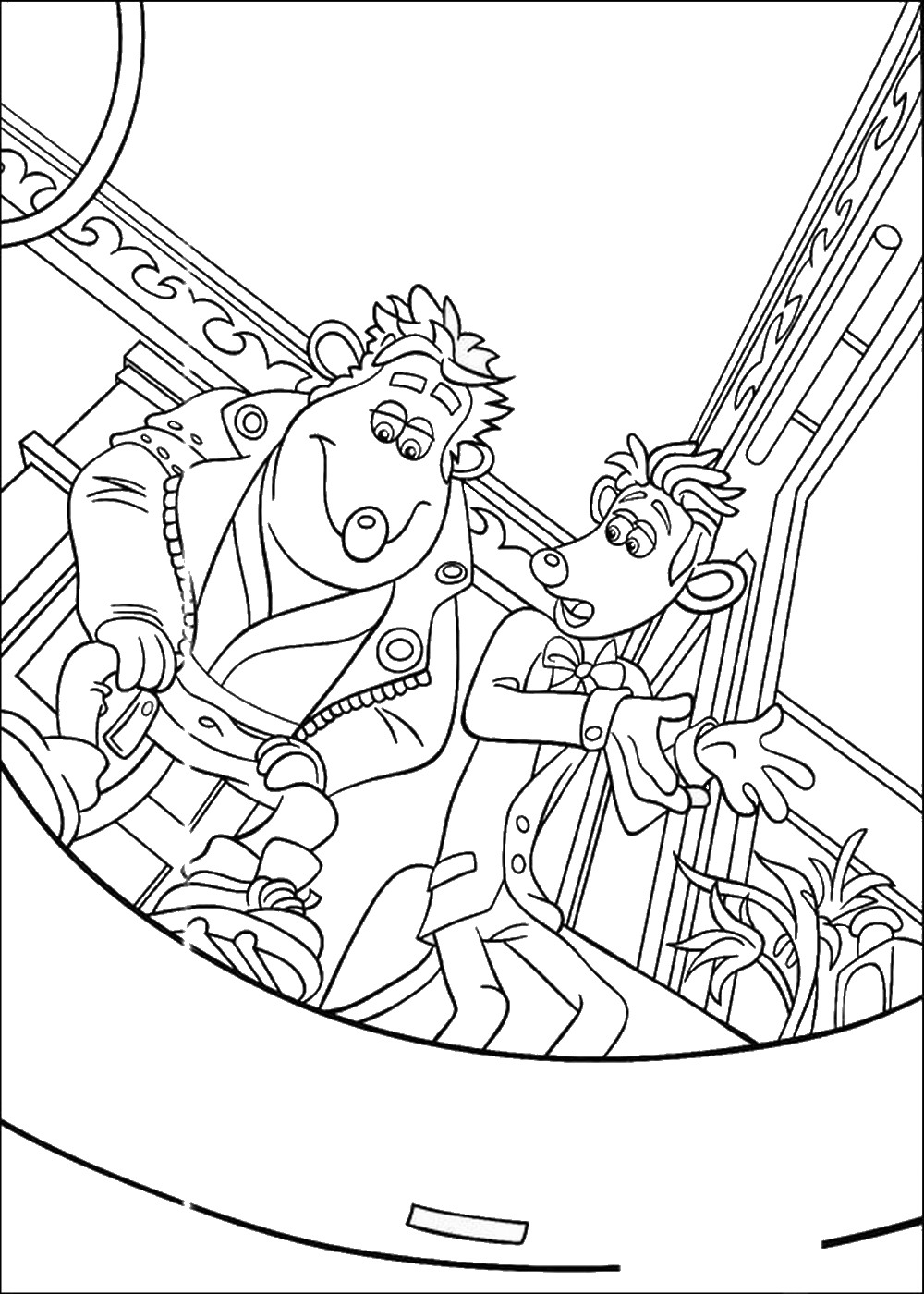 1000x1400 Flushed Away Coloring Pages