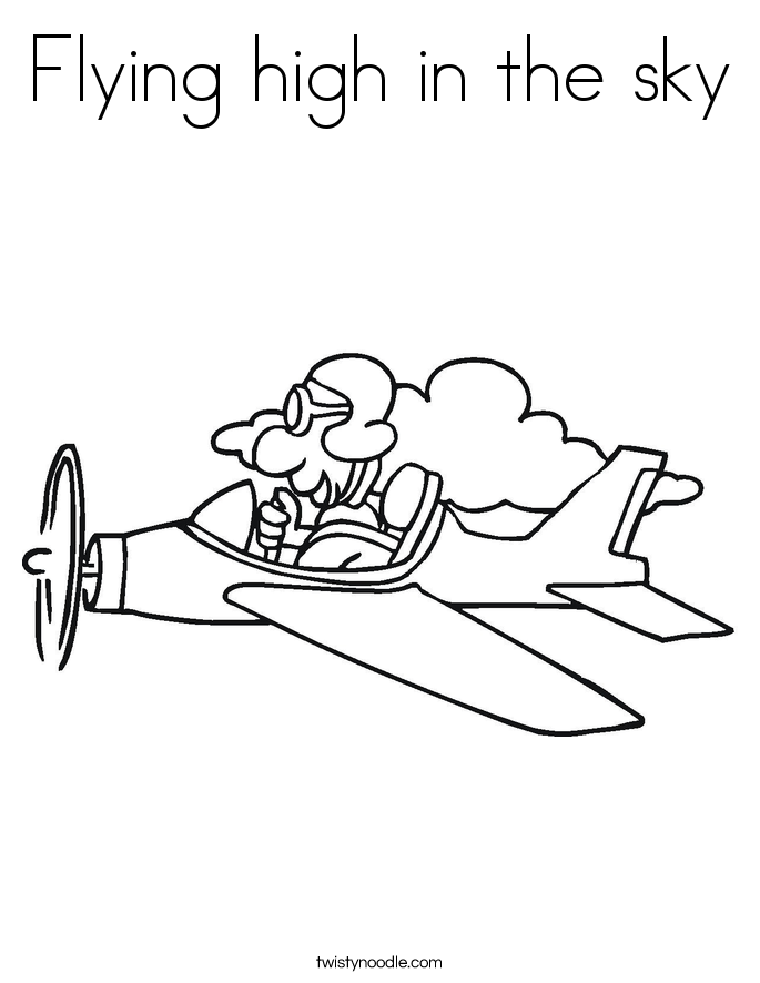 685x886 Flying High In The Sky Coloring Page