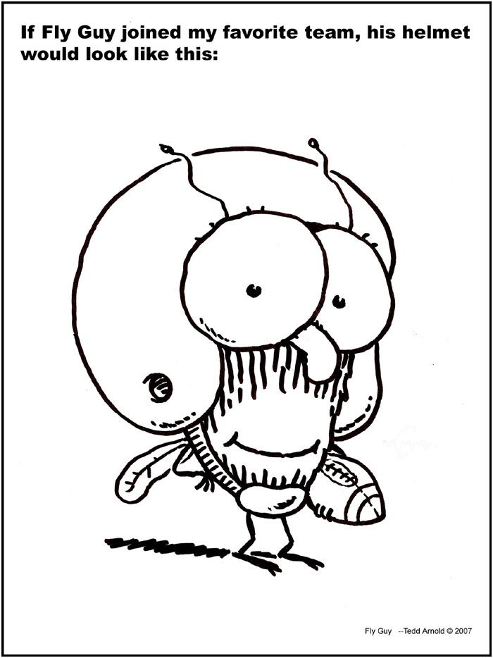 700x934 Free Fly Guy Coloring Pages