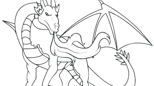 500x280 New Flying Dragon Coloring Pages Or Dragon Coloring Books Also