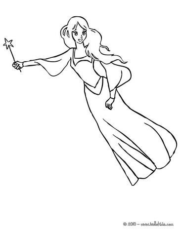 364x470 Fairy Magic Flying Coloring Pages