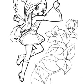 268x268 Flying Fairy Free Coloring Pages For Kids Free Fairy Pictures