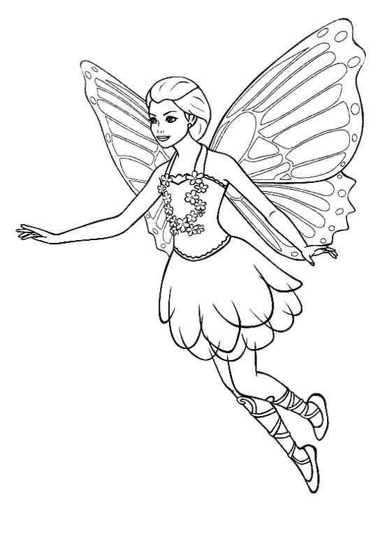 554x778 Pictures Flying Fairy Coloring Pages