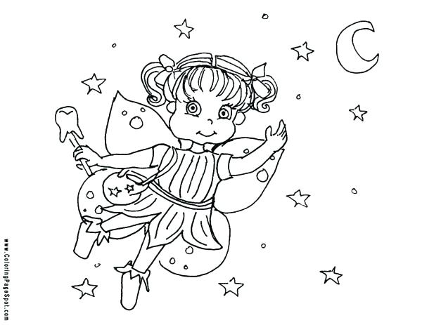 600x463 Tooth Fairy Coloring Page Free Printable Pages Fairies Print Color