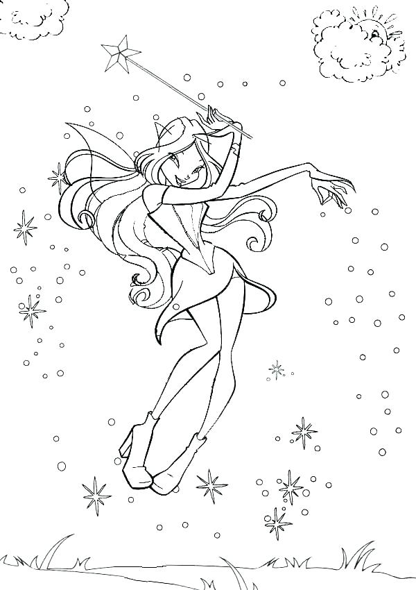 600x850 Coloring Pages Fairies Fairy Magic Flying Fairy Magic Wand