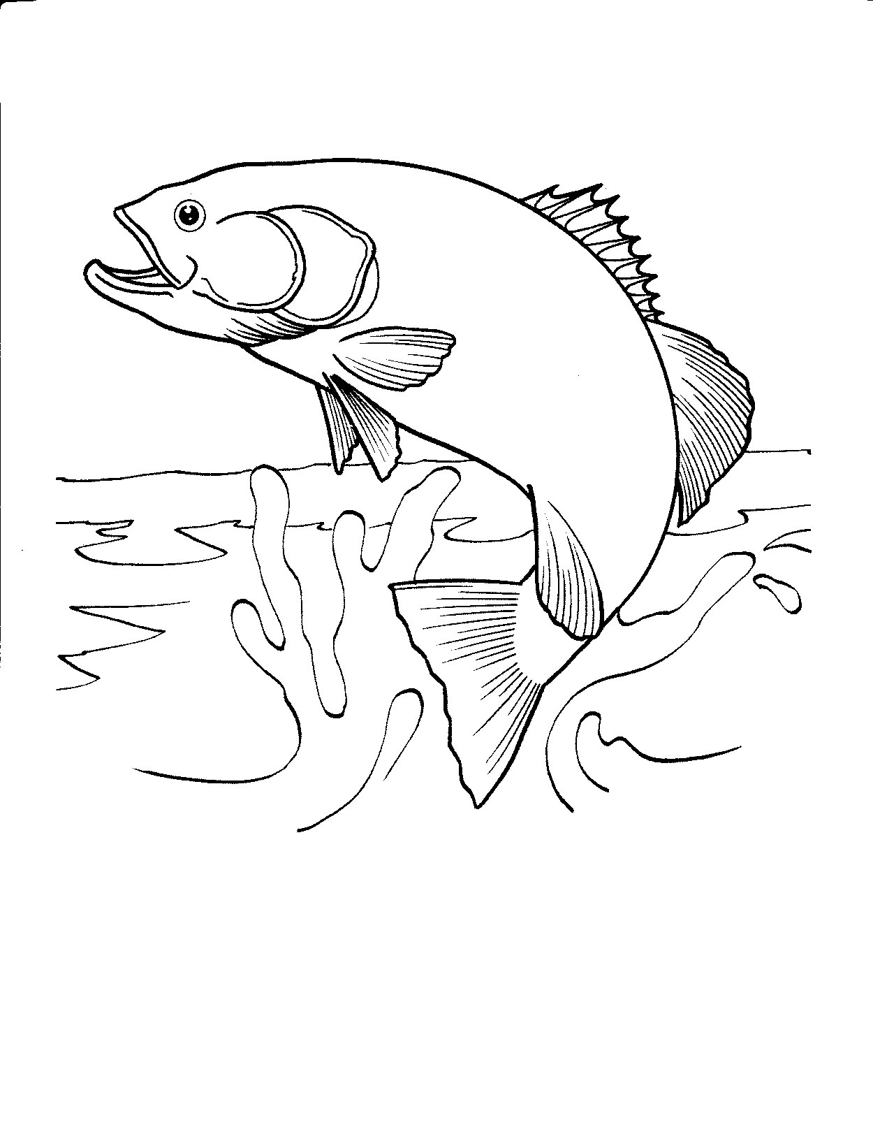 Flying Fish Coloring Page at GetDrawings | Free download