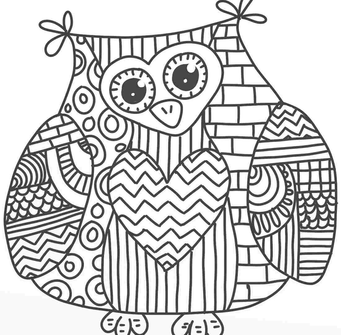 1101x1080 Owl Coloring Pages For Toddlers Free Printable Animals Hard Adults