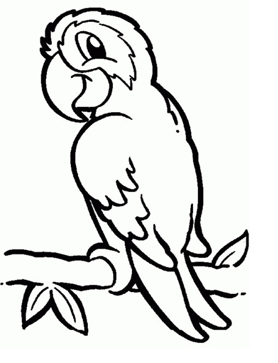 950x1241 Coloring Pages Of Parrots