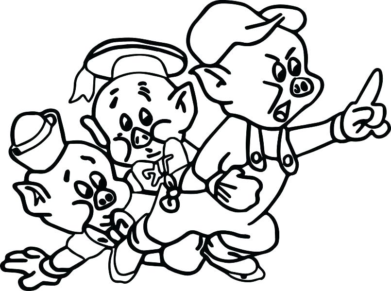 805x599 Coloring Pages Of Pigs Coloring Pages Of Pigs And Piglets Pictures