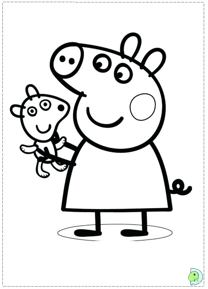 691x960 Coloring Pages Pigs Coloring Page Of A Pig Pig Birthday Coloring
