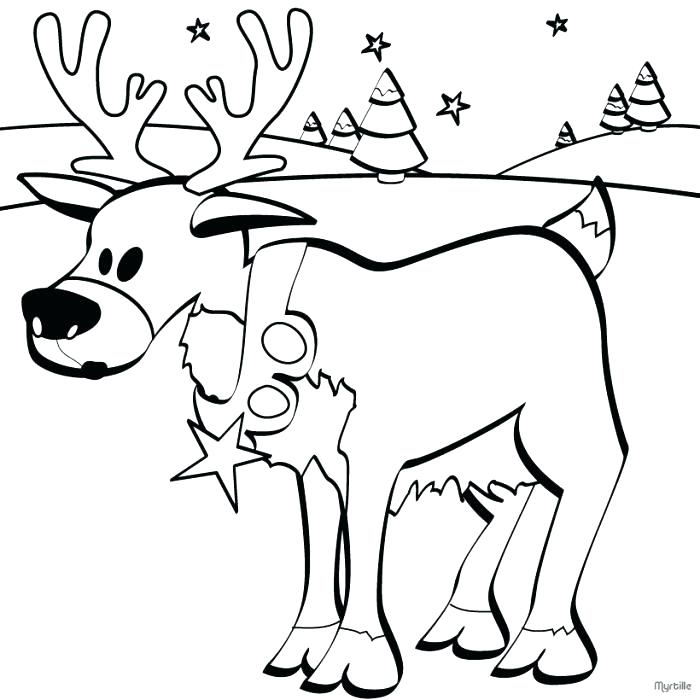 700x700 Cute Reindeer Coloring Sheets Pages Cartoon Of Flying