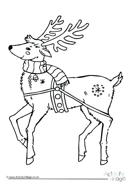460x651 Printable Coloring Pages For Kids The Red Nosed Reindeer Coloring