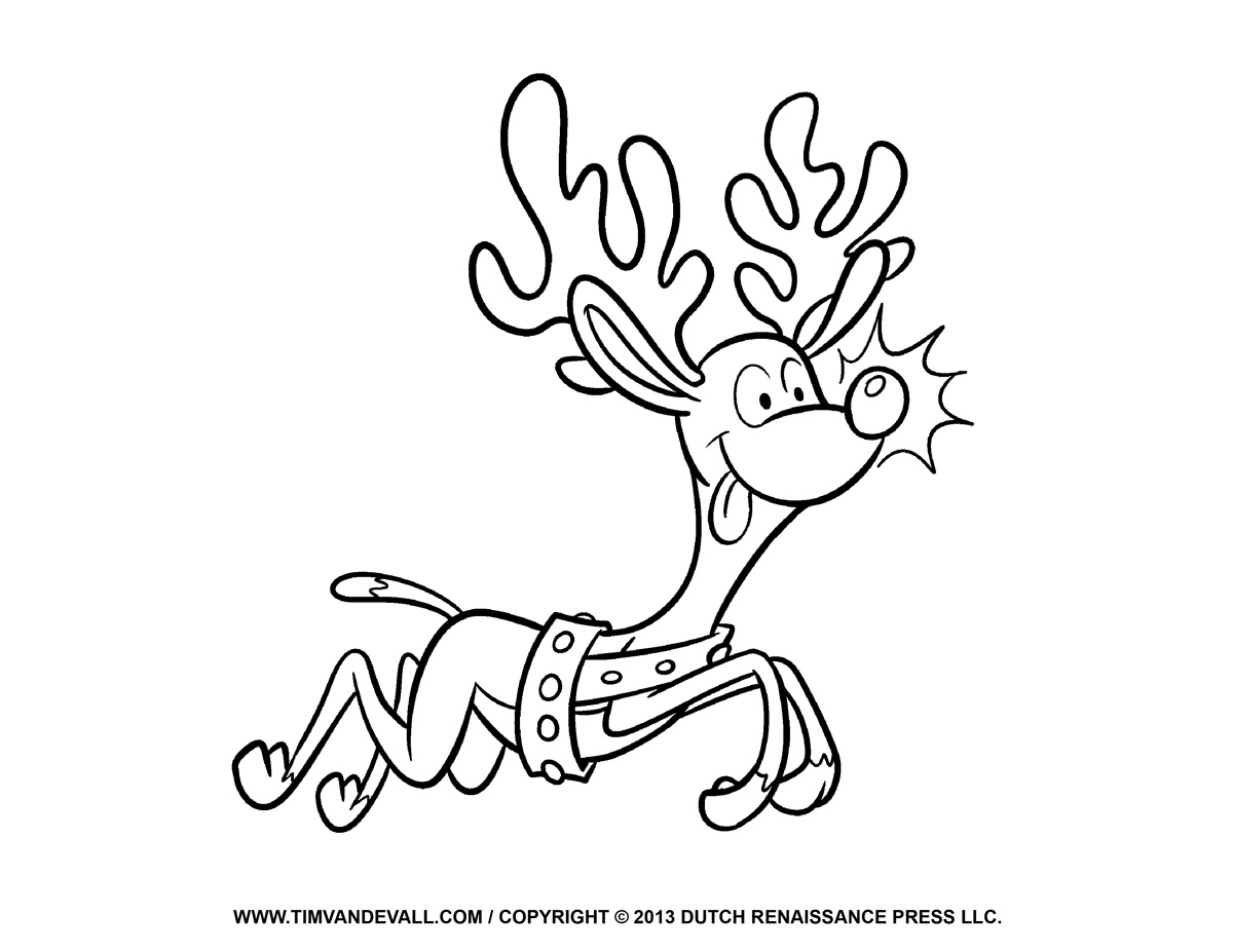 1200x927 Reindeer Coloring Pages