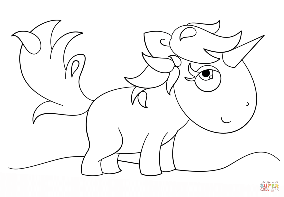 1186x824 Kawaii Unicorn Coloring Page Free Printable Coloring Pages Flying