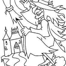 220x220 Witch Coloring Pages