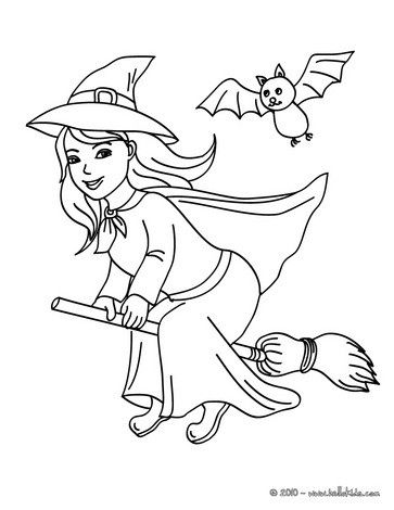 363x470 Witch Coloring Sheets Coloring