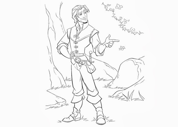 700x500 Flynn Rider Coloring Pages Free Coloring Pages And Coloring