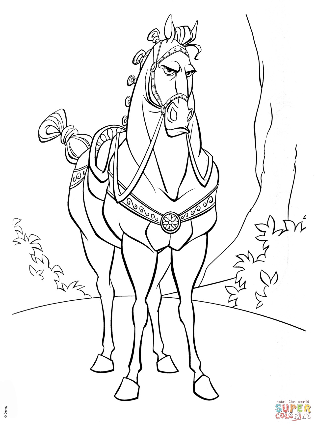1280x1719 Tangled Color Pages Best Of Maximus Is Looking For Flynn Rider