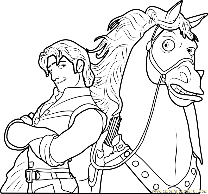 799x746 Tangled Coloring Pages Flynn