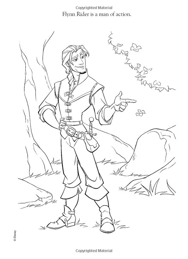 600x825 Disney Tangled Flynn Rider Coloring Pages Is Part Of Disney