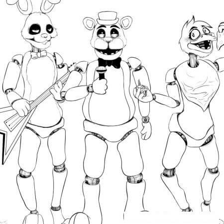 450x450 Fnaf Coloring Pages Coloring Pages For Kids