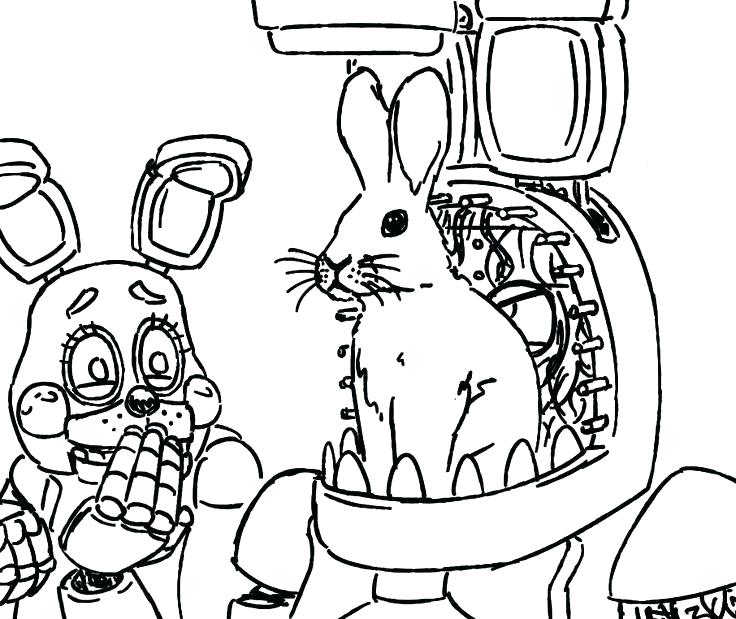 736x619 Fnaf Coloring Sheets Coloring Pages Toy Nightmare Fnaf Colouring