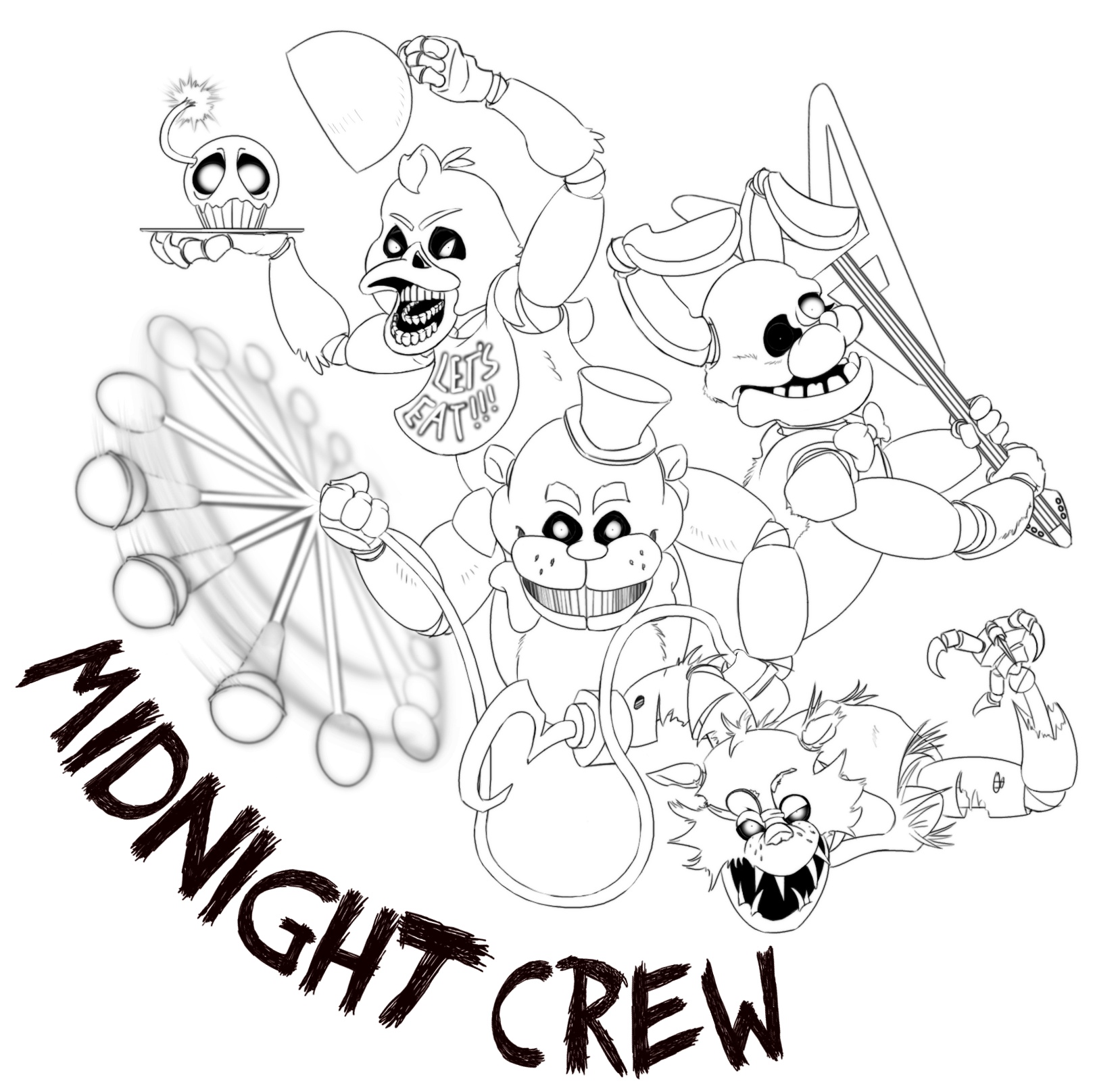 1620x1616 Fnaf Coloring Pages All Characters Cute Gallery Coloring Book
