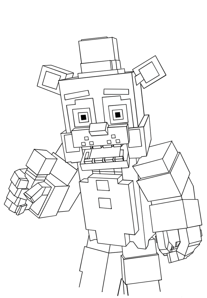 824x1186 Free Printable Five Nights At Freddy's Coloring Pages