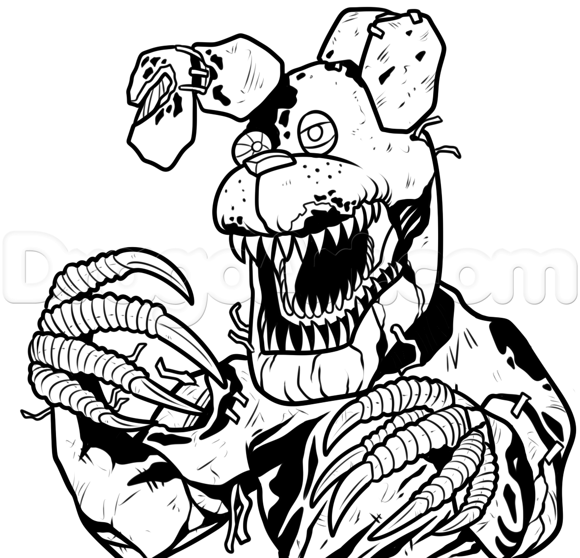 1181x1136 Bonnie Coloring Pages Nightmare Drawing New Coloring Sheets