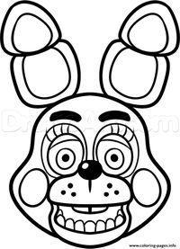 200x277 Print Mangle Golden Freddy Face Fnaf Coloring Pages Occupation
