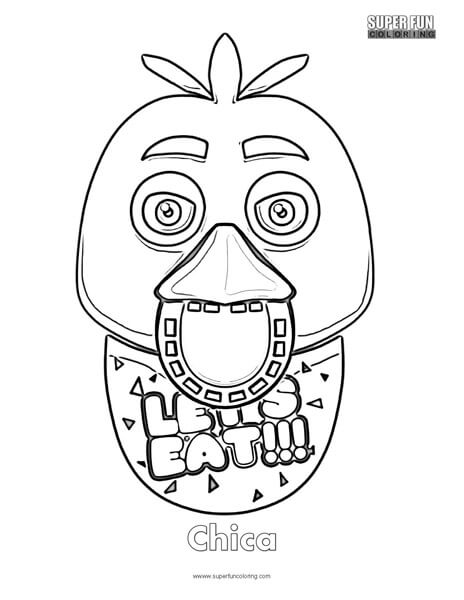 464x600 Chica Coloring Sheet