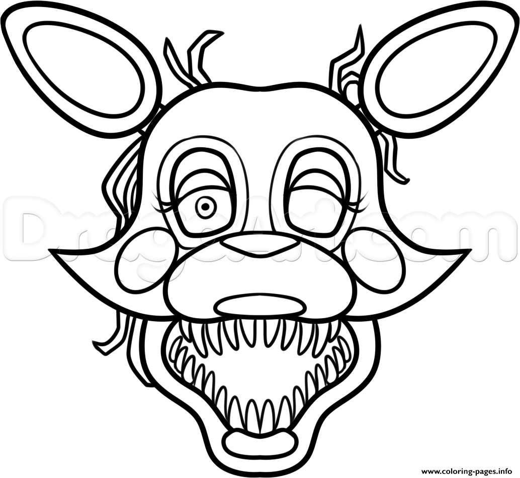 1034x951 Mangle Coloring Page Fresh Excellent Fnaf Pages Five Nights