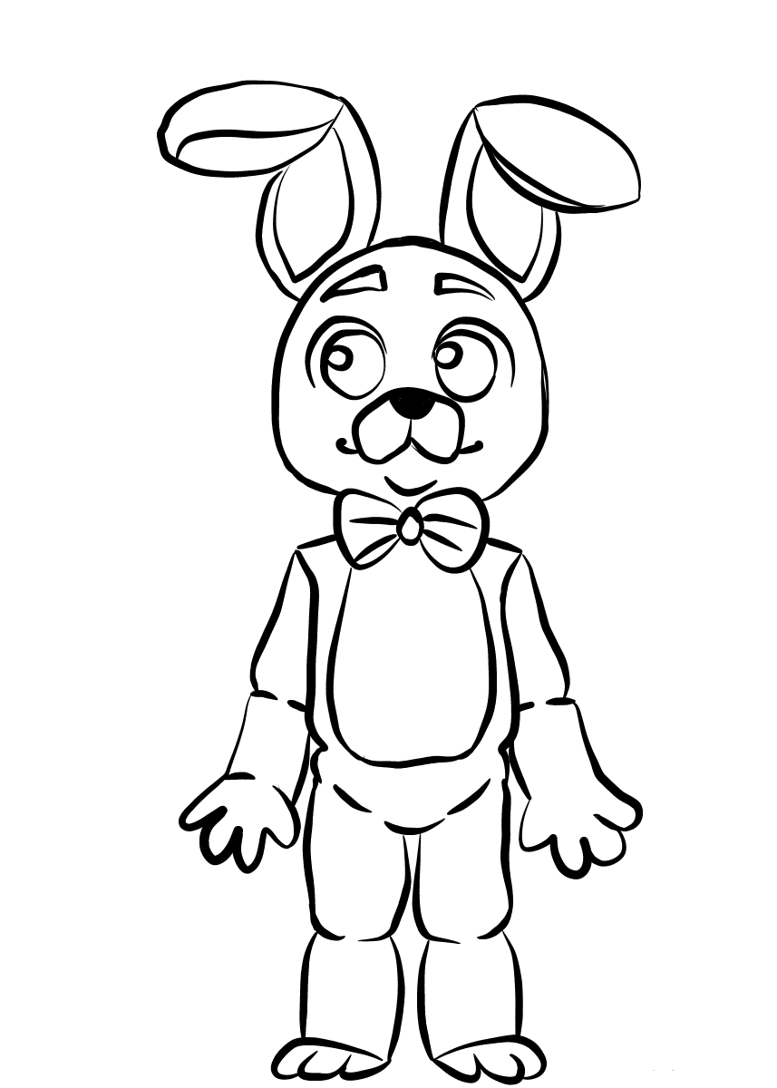 857x1200 Free Printable Five Nights At Freddy's Coloring Pages