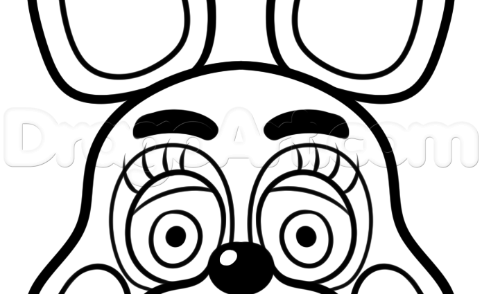 695x425 Fnaf Coloring Pages Online Print Mangle Golden Freddy Face Fnaf