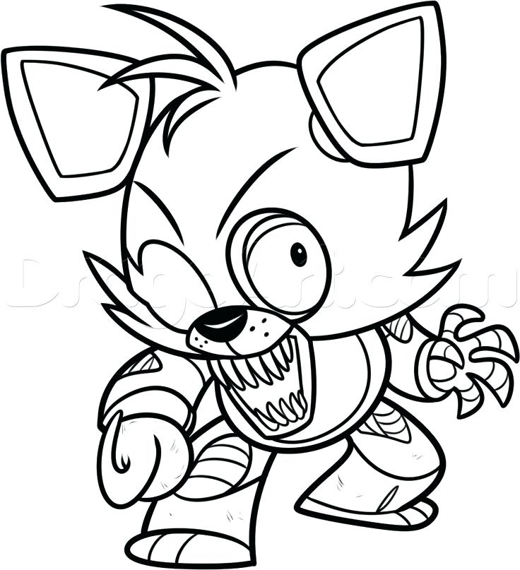 736x807 Fnaf Coloring Sheets Foxy Coloring Pages Colouring In Sweet Print