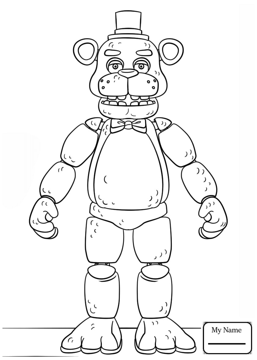 840x1177 Imposing Ideas Fnaf Coloring Free Printable Five Nights At Freddys