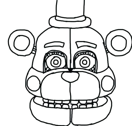 512x492 Fnaf Coloring Pages Printable Icontent