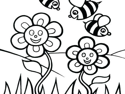 440x330 Coloring Pages For Spring Coloring Sheets Spring Springtime Flower
