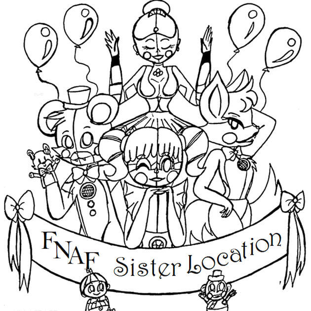 630x630 Fnaf Coloring Pages Printable