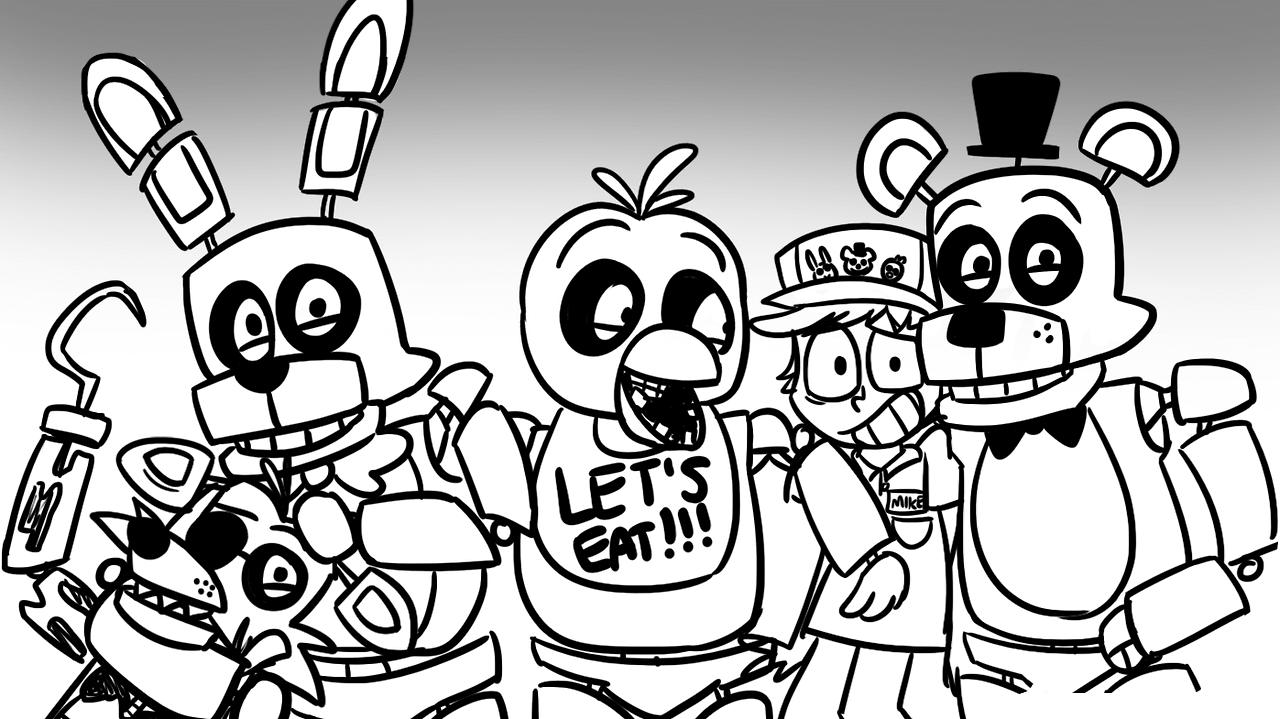 1280x719 Insider Fnaf Coloring Pages Printable For K