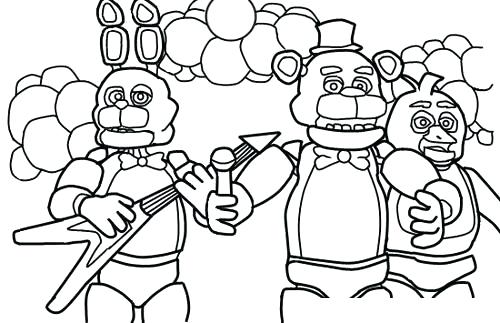 500x323 Fnaf Coloring Book