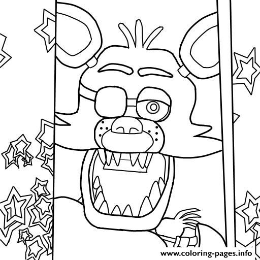512x512 Fnaf Coloring Pages Online Print Fnaf Foxy To Color Coloring Pages