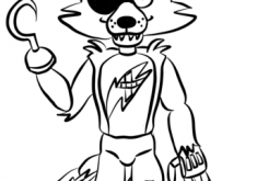 235x165 Nice Ideas Fnaf Coloring Book Fnaf Foxy Coloring Page Free