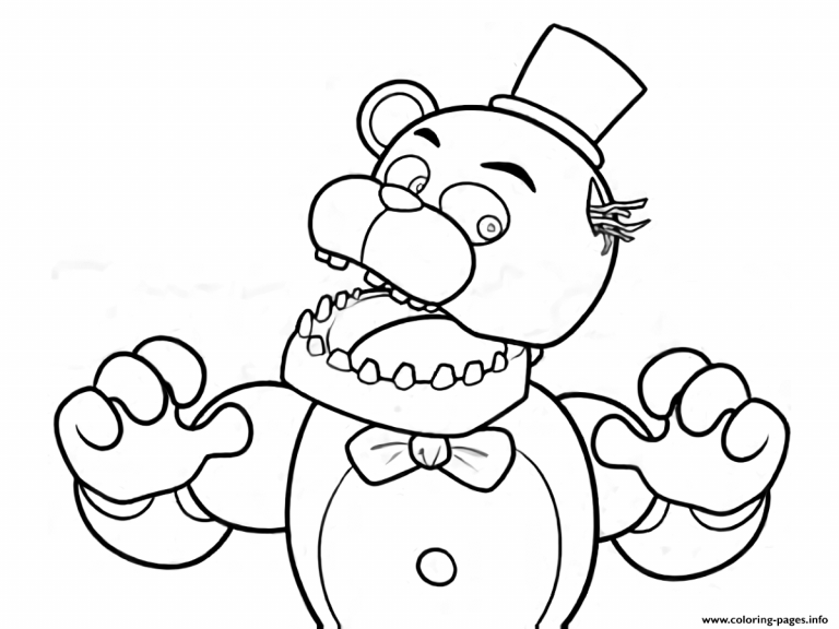768x576 Mangle Coloring Page Fresh Modest Fnaf Pages Five Nights