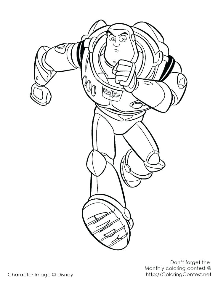 736x952 Buzz Lightyear Colouring Pages Free Buzz Coloring Page Coloring