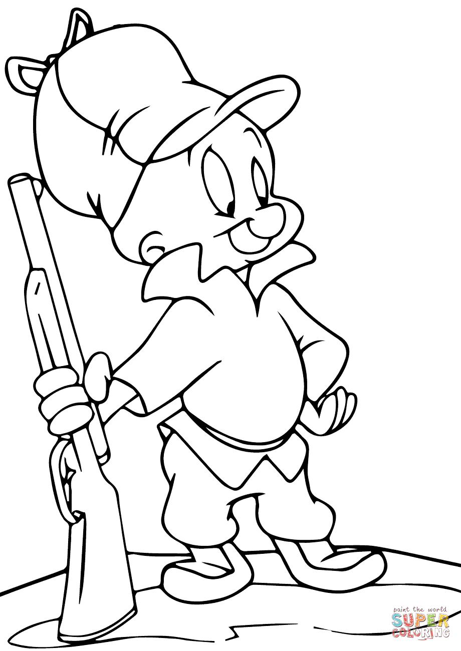 920x1300 Elmer Fudd Coloring Page Free Printable Pages And Free Printable