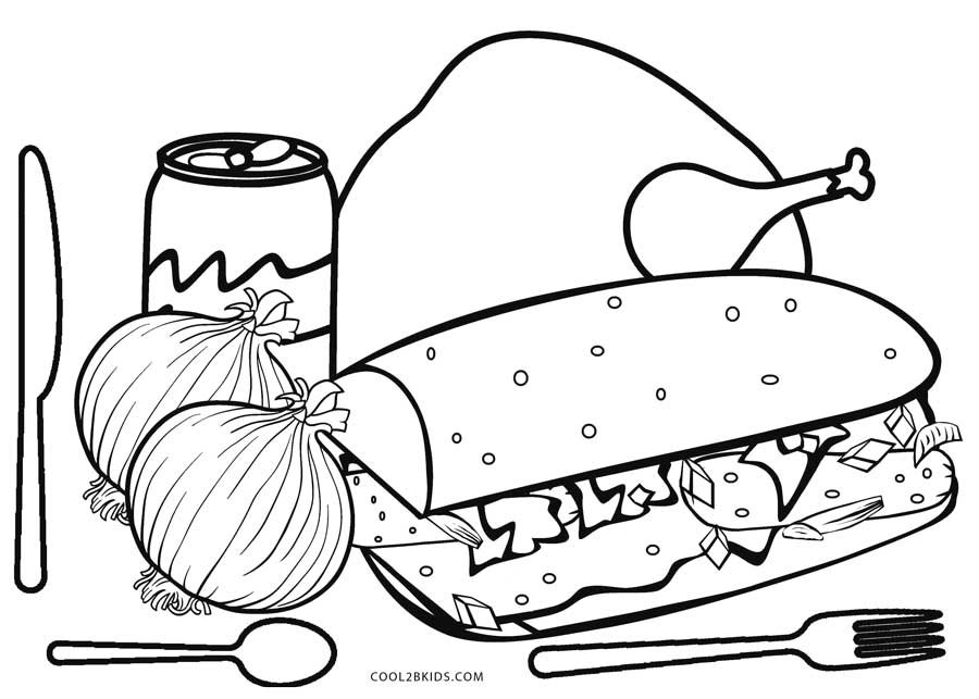 900x643 Free Printable Food Coloring Pages For Kids