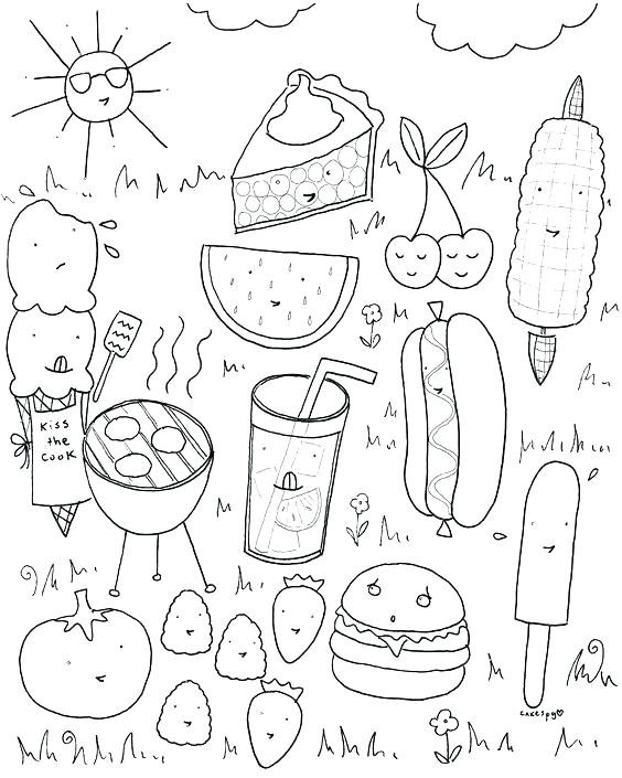 564x705 Colouring Ideas Summer Food